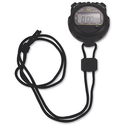 Alba Stoptime Stopwatch 100th-second Water-resistant Including Lanyard and Battery