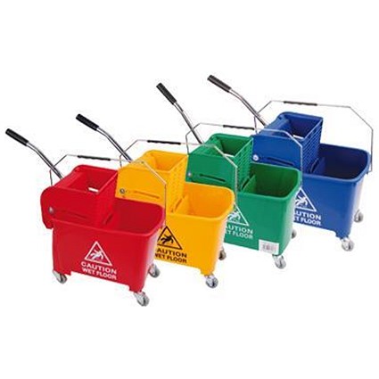Robert Scott & Sons Microspeedy Mopping Bucket & Wringer System - Red