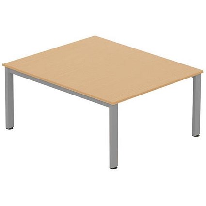 Sonix Meeting Table / Silver Legs / 1200mm / Maple