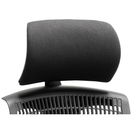 Trexus Flex Chair Headrest - Black Shell Black Fabric