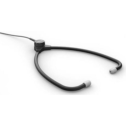Philips Stethoscope Headphones for Transcription Lightweight Durable 3M Cable Charcoal Ref ACC0232