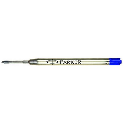 Parker Quink Ballpoint Pen Refill Cartridge, Fine Nib, Blue Ink, Pack of 12