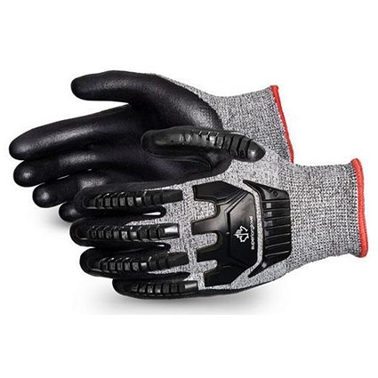 Superior Glove Tenactiv Composite Knit Gloves, Cut-Resistant, Extra Large, Black