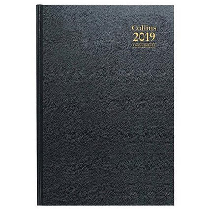 Collins 2019 Appointments Diary / Day to a Page / A5 / Random Colour