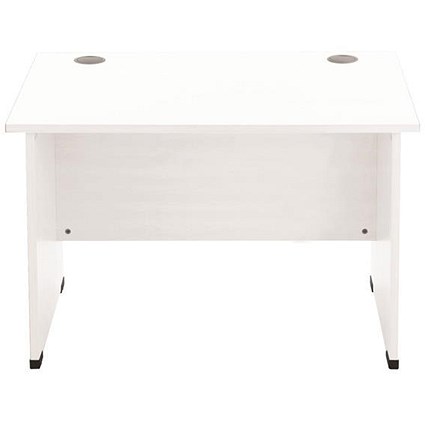 Sonix 800mm Rectangular Desk / Panel Legs / White