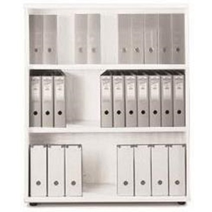 Sonix Medium Bookcase / 1 Shelf / 1200mm High / White