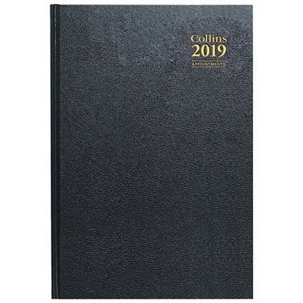 Collins 2020 Appointment Desk Diary, Day to a Page, A5, Assorted