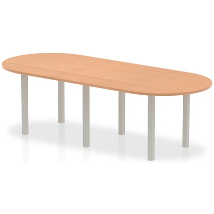 Trexus Boardroom Table, 2400mm Wide, Oak