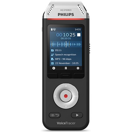Philips DVT2810 VoiceTracer Plus Speech Recognition Software - 8GB