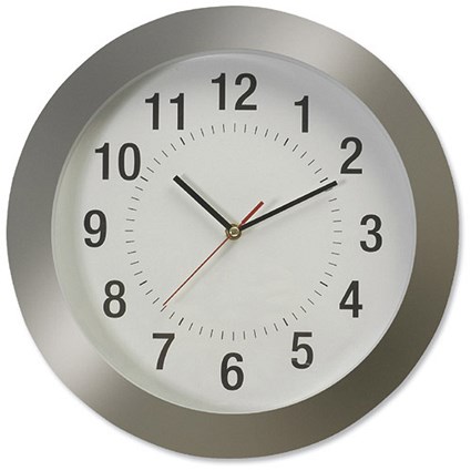 Large Wall Clock Diameter 380mm Grey