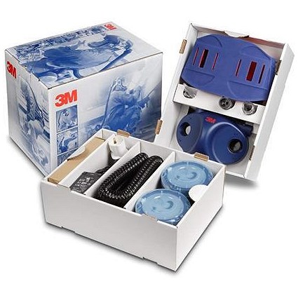 3M Ready To Use Starter Kit Air Respirator - Blue