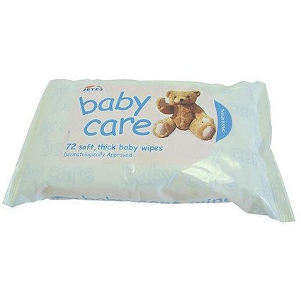 Jeyes Soft Spun Baby Wipes / Fabric / 72 Wipes