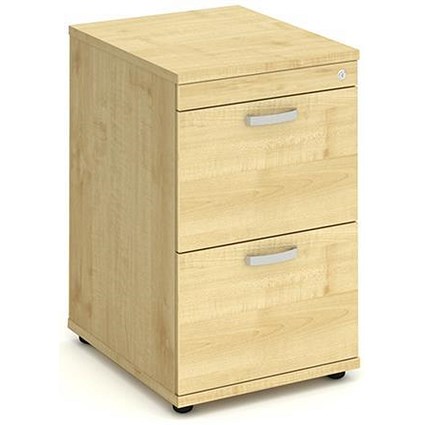 Trexus Foolscap Filing Cabinet, 2-Drawer, Maple