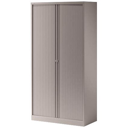 Trexus Side Opening Tambour Cupboard / 1970mm High / Silver