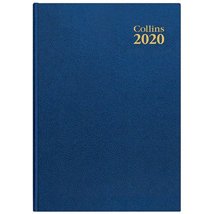 Collins 2020 Royal Desk Diary, Week to View, A5, Blue