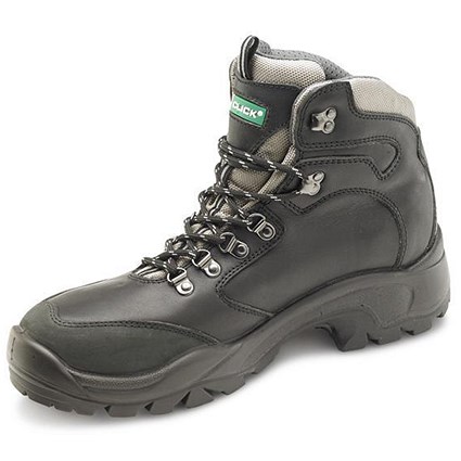 Click Footwear PU Rubber Boots, S3, Steel Toe Cap, Size 7, Black