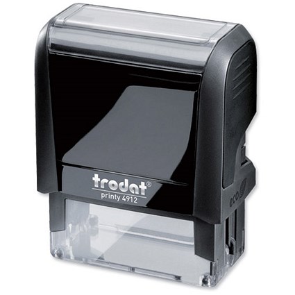 Trodat Printy 4912 Self-Inking Custom Stamp - 46x16mm (Up to 5 Lines of Text)