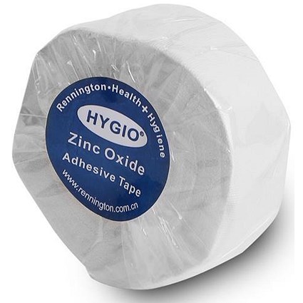 Click Medical Zinc Oxide Tape, Latex Free, 2.5cm x 10m, Pack of 10