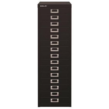 Bisley SoHo 15 drawer Cabinet - Black
