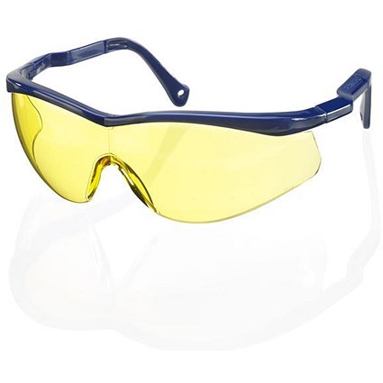 B-Brand Colorado Safety Spectacles, Yellow, Pack of 10