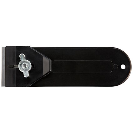 Pacific Handy Cutter Black Scraper, Rust Proof with Safety Guard, Black