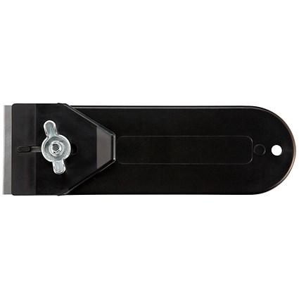 Pacific Handy Cutter Black Scraper, Rust Proof with Safety Guard, Black
