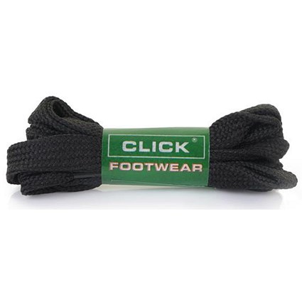 Click Footwear Shoes Lace, Flat, 70cm, Black