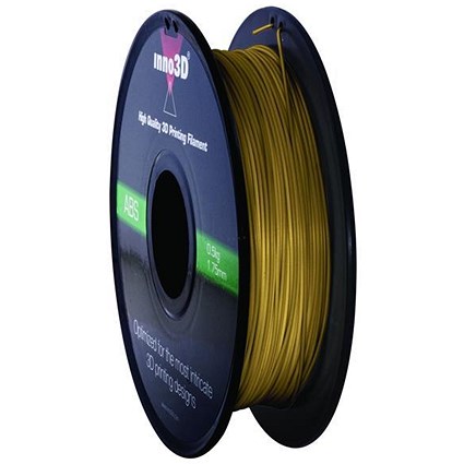 Inno3D ABS Filament for 3D Printer 1.75x200mm 0.5kg Gold Ref 3DPFA175GD05
