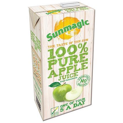 Sunmagic Pure Apple Juice - 12 x 1 Litre Cartons