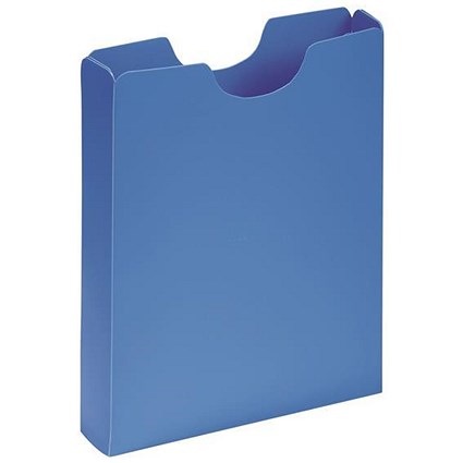 Pagna Plastic Carry Case, 50mm Spine, A4, Blue, Pack of 10