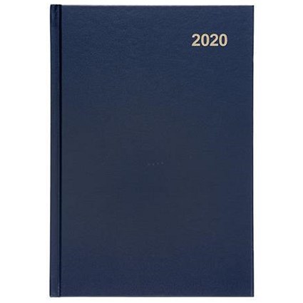 5 Star 2020 Diary, Day to a Page, A5, Blue