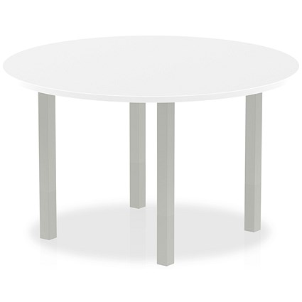 Trexus Round Meeting Table, 1200mm, White