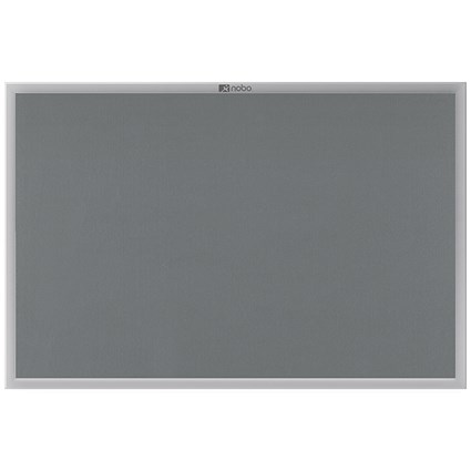 Nobo Euro Plus Noticeboard, Aluminium Trim, W900xH600mm, Grey