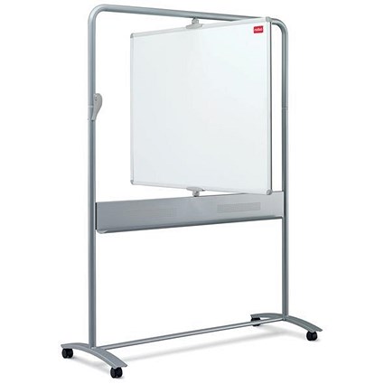 Nobo Mobile Magnetic Whiteboard Easel, Vertical Pivot, W1200xH900mm