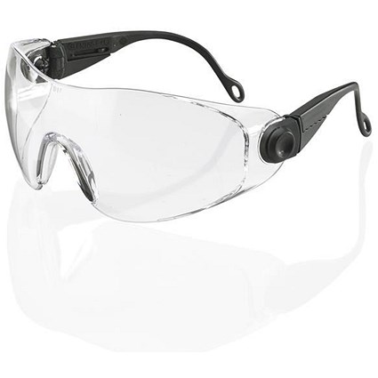 B-Brand Diego Safety Spectacles, Clear, Pack of 10