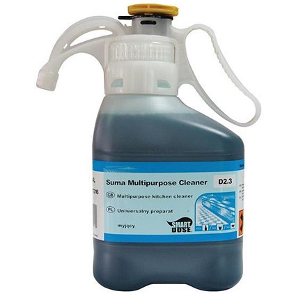 Suma Bac Super Concentrated Kitchen Sanitiser, Liquid Detergent, 1.4 Litres, Pack of 2