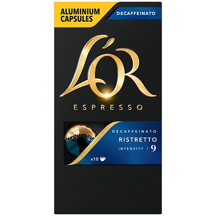 L'Or Espresso Decaff Ristretto Nespresso Coffee Pods, Pack of 10