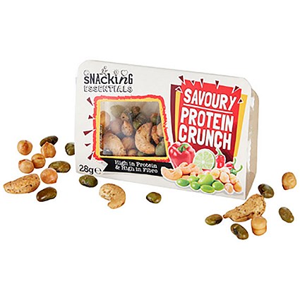 Snacking Essentials Savoury Protein Crunch Snack Pot - Pack of 9