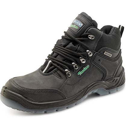 Click Traders Click Hiker Boots, S3, PU/Leather, TPU, Size 8, Black