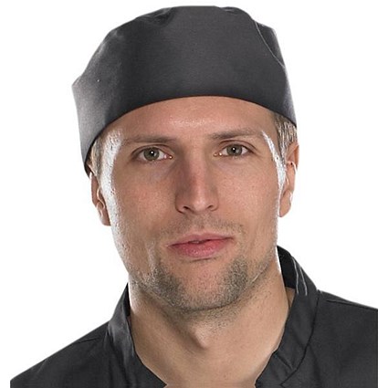Click Workwear Chefs Skull Cap - Black