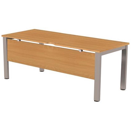 Sonix 1800mm Rectangular Desk / Silver Legs / Beech