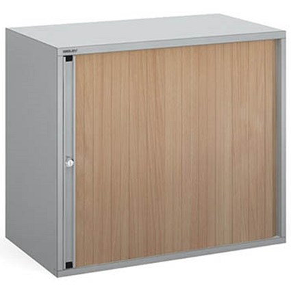 Bisley Desk High Tambour Cupboard / 1 Shelf / 708mm High / Beech