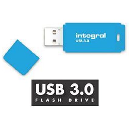 Integral Neon 3.0 USB Drive / 128GB / Blue