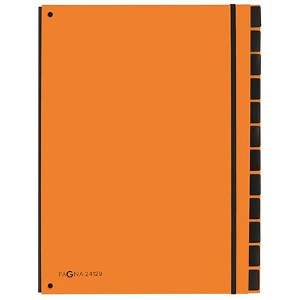 Pagna Master Organiser, 7-Part, A4, Orange, Pack of 10