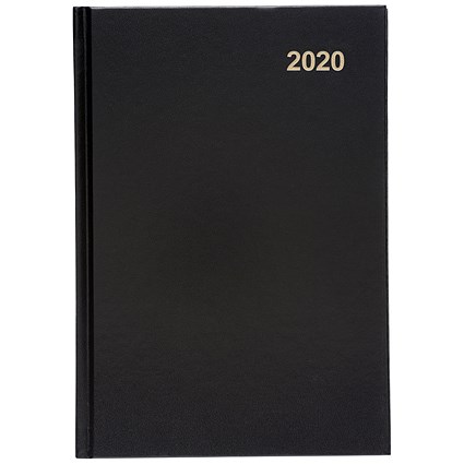 5 Star 2020 Diary, Week to View, A5, Black