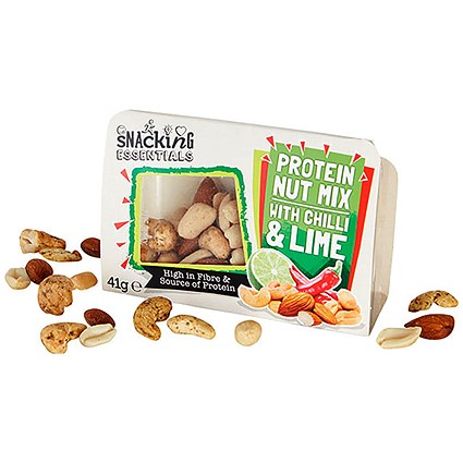 Snacking Essentials Nut Mix Chilli and Lime Snack Pot - Pack of 9