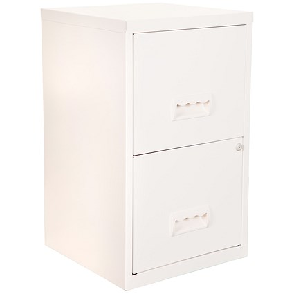 Pierre Henry A4 Maxi Filing Cabinet, 2-Drawer, White