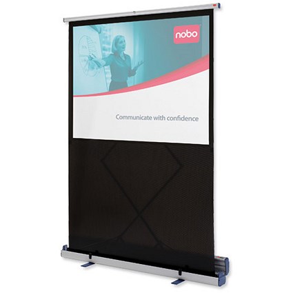 Nobo Projection Screen Floor-standing Portable 1500mm Diagonal Matt White