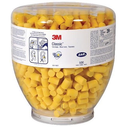 Ear Classic Refill Bag, Yellow, Pack of 500