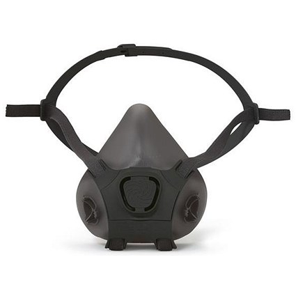 Moldex Silicone Half Mask, Lightweight, Small, Black